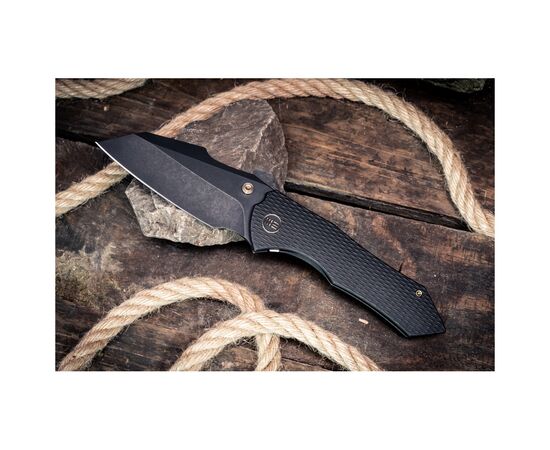 Нож Weknife High-Fin XL, Darkwash, чорний титан (WE24010-1), изображение 9 Нож Weknife High-Fin XL, Darkwash, чорний титан (WE24010-1), изображение 9
