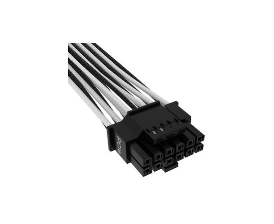 Кабель питания video power 12+4pin PCIe Gen 5 12VHPWR 600W black/white Corsair (CP-8920333), изображение 3 Кабель питания video power 12+4pin PCIe Gen 5 12VHPWR 600W black/white Corsair (CP-8920333), изображение 3