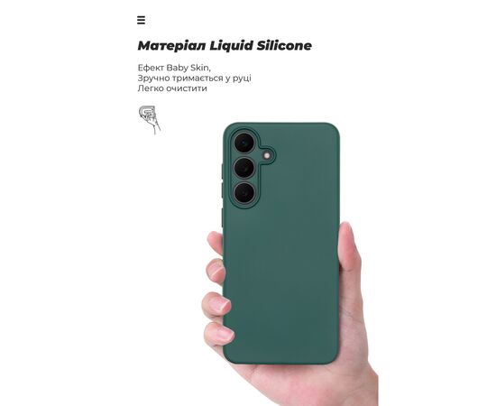 Чехол для мобильного телефона Armorstandart ICON Samsung S25 FE 5G Dark Green (ARM87040), изображение 7