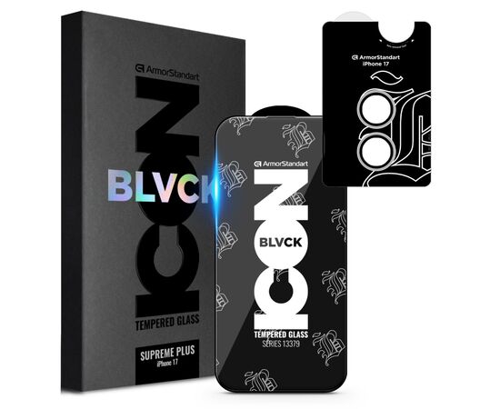 Стекло защитное Armorstandart Supreme Plus Black Icon Apple iPhone 17 (ARM87860) Стекло защитное Armorstandart Supreme Plus Black Icon Apple iPhone 17 (ARM87860)