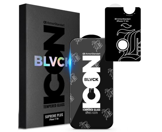 Стекло защитное Armorstandart Supreme Plus Black Icon Apple iPhone 17 Air (ARM86405) Стекло защитное Armorstandart Supreme Plus Black Icon Apple iPhone 17 Air (ARM86405)