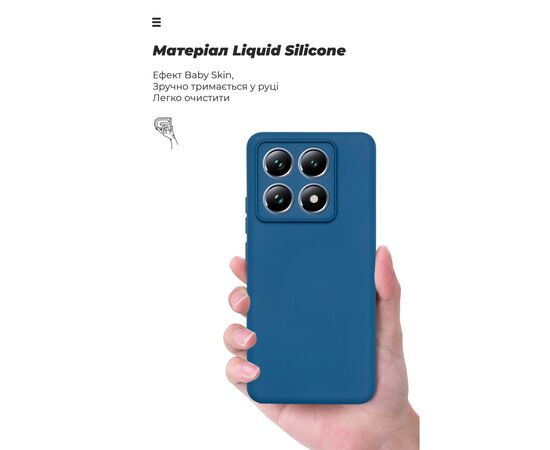 Чехол для мобильного телефона Armorstandart ICON Xiaomi 14T Pro Dark Blue (ARM88503), изображение 7