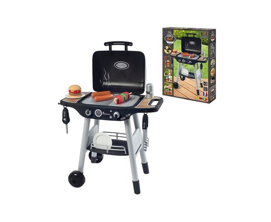 Игровой набор Smoby Барбекю гриль на колесах, 18 аксессуаров (312001)