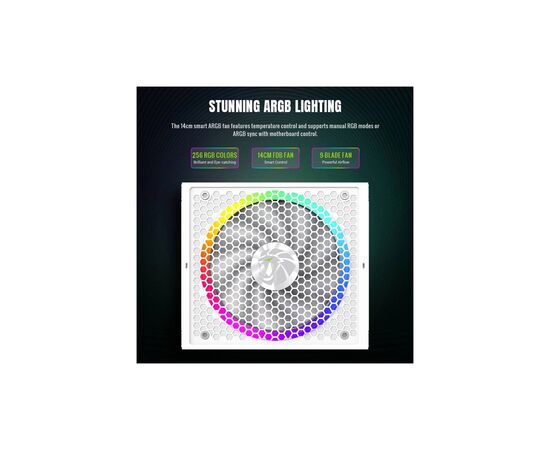 Блок питания Gamemax 750W (RGB 750G WH), изображение 9 Блок питания Gamemax 750W (RGB 750G WH), изображение 9