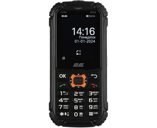 Мобільний телефон 2E R240 2025 Black (694743657623), зображення 2 Мобільний телефон 2E R240 2025 Black (694743657623), зображення 2