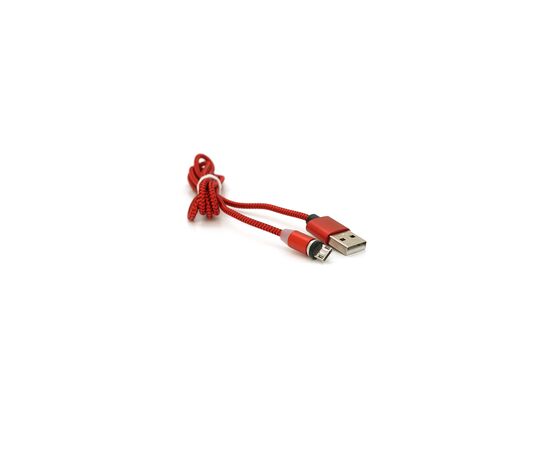 Дата кабель USB 2.0 to Micro 5P 1.0m 2A magnetic nylon red PiPo (18164), изображение 3 Дата кабель USB 2.0 to Micro 5P 1.0m 2A magnetic nylon red PiPo (18164), изображение 3