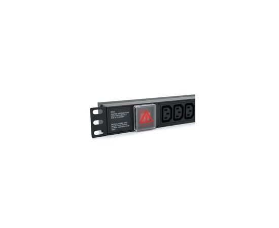 Силовий блок 19" 9 розеток С13, без кабеля, вимикач, метал. корпус Voltronic (PPX9PDUGR), зображення 3 Силовий блок 19" 9 розеток С13, без кабеля, вимикач, метал. корпус Voltronic (PPX9PDUGR), зображення 3