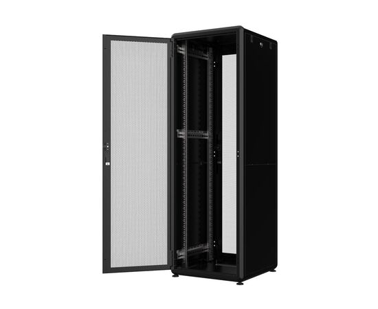 Шкаф напольный Mirsan 42U GTV 19" 600x600, перфорация 63%, RAL 9005 (MR.GTV42U66DE.01_PRF63)