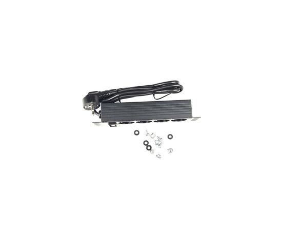 Силовой блок 10" 1U, 4xSchuko, кабель 1.8м, вилка Schuko, алюм. корпус Eserver (WT-2316A), изображение 3 Силовой блок 10" 1U, 4xSchuko, кабель 1.8м, вилка Schuko, алюм. корпус Eserver (WT-2316A), изображение 3