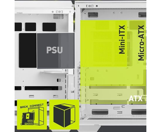 Корпус MSI MAG PANO 100L PZ WHITE, изображение 7 Корпус MSI MAG PANO 100L PZ WHITE, изображение 7