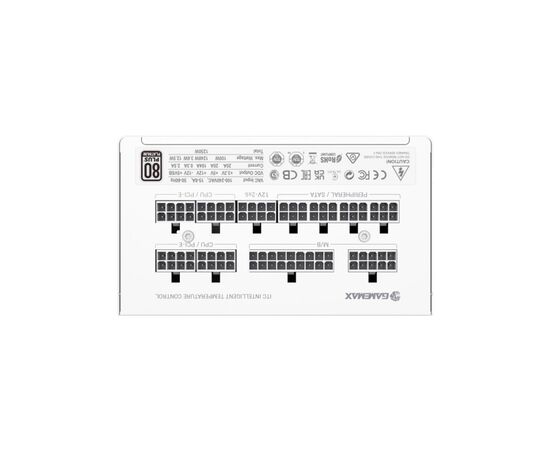 Блок питания Gamemax 1250W (GX-1250 PRO WT(ATX3.1PCIe5.1)), изображение 7 Блок питания Gamemax 1250W (GX-1250 PRO WT(ATX3.1PCIe5.1)), изображение 7