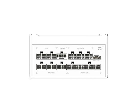 Блок питания Gamemax 1050W (RGB PRO 1050G WH), изображение 7 Блок питания Gamemax 1050W (RGB PRO 1050G WH), изображение 7