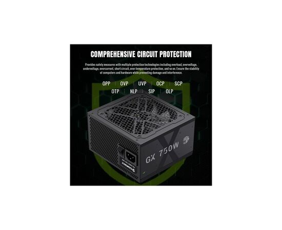 Блок питания Gamemax 750W (GX 750GF), изображение 5 Блок питания Gamemax 750W (GX 750GF), изображение 5