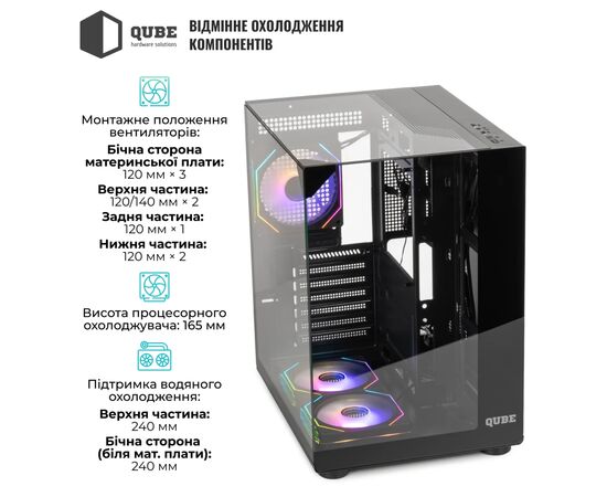 Корпус Qube AQUARIUM_GBNU3, изображение 12 Корпус Qube AQUARIUM_GBNU3, изображение 12