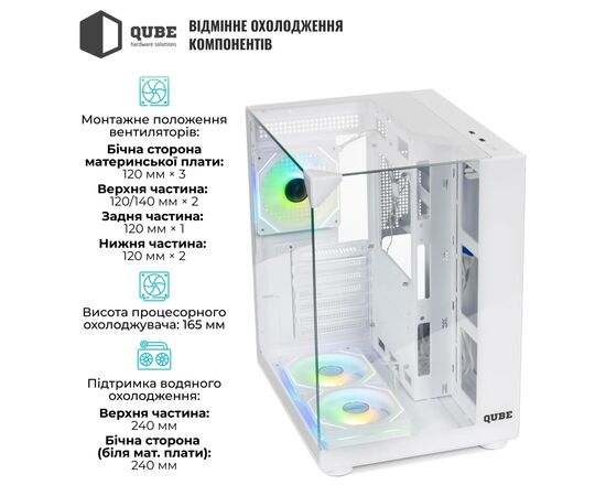 Корпус Qube AQUARIUM_GWNU3, зображення 4 Корпус Qube AQUARIUM_GWNU3, зображення 4