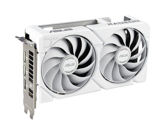 Видеокарта ASUS Radeon RX 9060 XT 16Gb DUAL WHITE OC (DUAL-RX9060XT-16G-WHITE), изображение 2 Видеокарта ASUS Radeon RX 9060 XT 16Gb DUAL WHITE OC (DUAL-RX9060XT-16G-WHITE), изображение 2