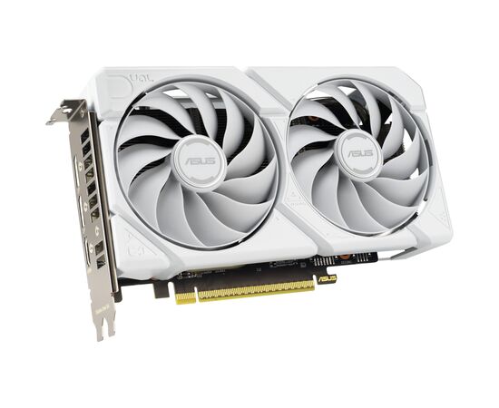 Видеокарта ASUS Radeon RX 9060 XT 16Gb DUAL WHITE OC (DUAL-RX9060XT-16G-WHITE), изображение 3 Видеокарта ASUS Radeon RX 9060 XT 16Gb DUAL WHITE OC (DUAL-RX9060XT-16G-WHITE), изображение 3