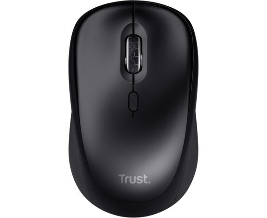 Мышка Trust Yvi+ Silent Wireless/Bluetooth Glossy Black (25512), изображение 2 Мышка Trust Yvi+ Silent Wireless/Bluetooth Glossy Black (25512), изображение 2
