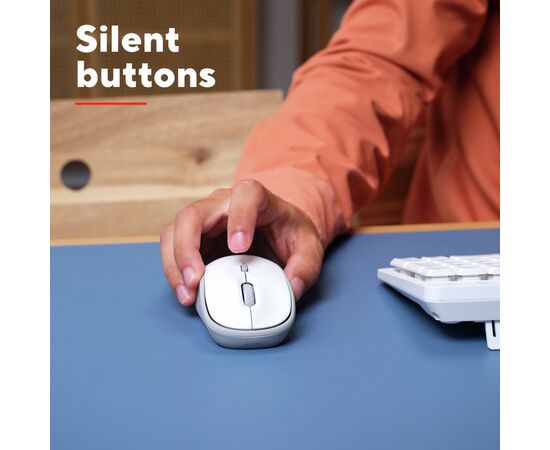 Мышка Trust Yvi+ Silent Wireless/Bluetooth White (25513), изображение 10 Мышка Trust Yvi+ Silent Wireless/Bluetooth White (25513), изображение 10