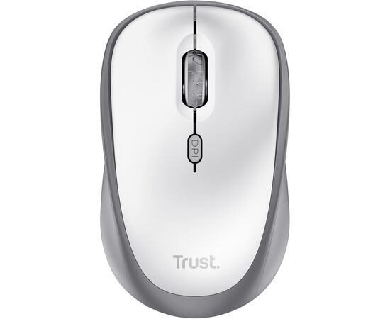 Мышка Trust Yvi+ Silent Wireless/Bluetooth White (25513), изображение 2 Мышка Trust Yvi+ Silent Wireless/Bluetooth White (25513), изображение 2