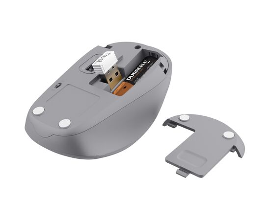 Мышка Trust Yvi+ Silent Wireless/Bluetooth White (25513), изображение 4 Мышка Trust Yvi+ Silent Wireless/Bluetooth White (25513), изображение 4