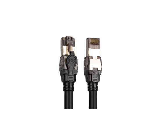 Патч-корд 1м, S/FTP, cat 8.1, AWG 24/7, LSZH, black Digitus (DK-1843-010), зображення 2 Патч-корд 1м, S/FTP, cat 8.1, AWG 24/7, LSZH, black Digitus (DK-1843-010), зображення 2