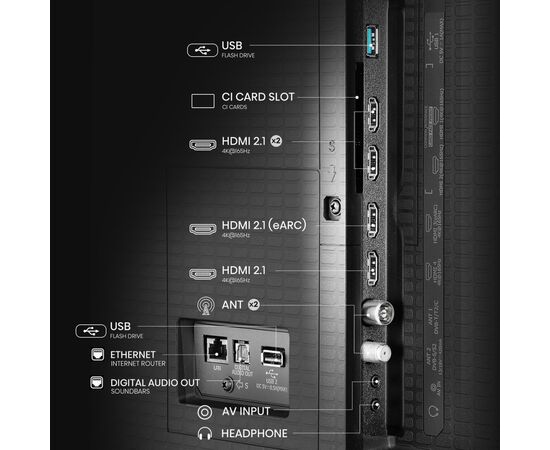 Телевизор Hisense 85U7Q, изображение 4 Телевизор Hisense 85U7Q, изображение 4