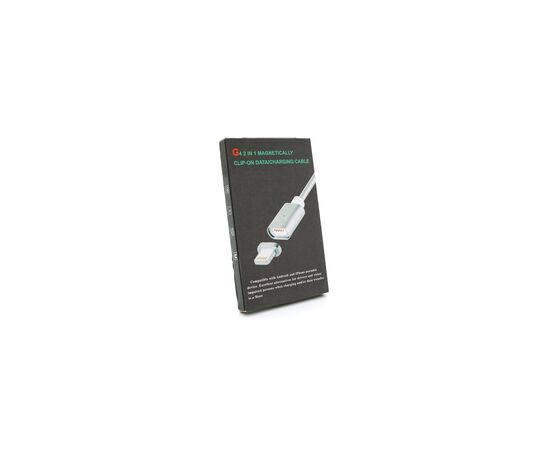 Дата кабель USB 2.0 to Lightning 1.0m 2A magnetic nylon silver Voltronic (YT-MCFB-L/S/13190/09165), изображение 3 Дата кабель USB 2.0 to Lightning 1.0m 2A magnetic nylon silver Voltronic (YT-MCFB-L/S/13190/09165), изображение 3