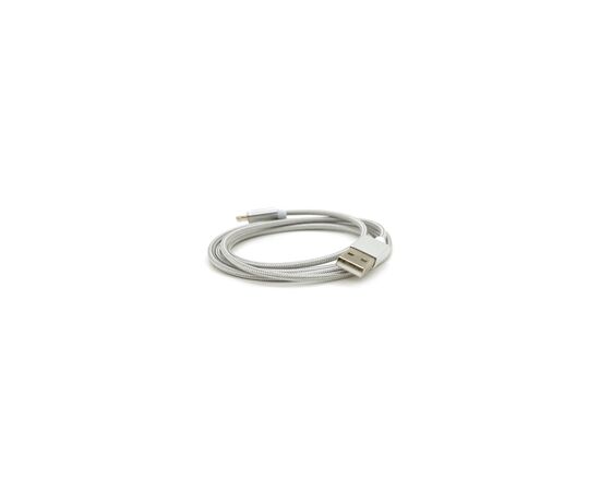 Дата кабель USB 2.0 to Lightning 1.0m 2A magnetic nylon silver Voltronic (YT-MCFB-L/S/13190/09165), изображение 4 Дата кабель USB 2.0 to Lightning 1.0m 2A magnetic nylon silver Voltronic (YT-MCFB-L/S/13190/09165), изображение 4