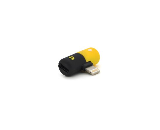 Переходник Lightning M to 2xLightning F black-yellow Voltronic (YT-SL/2L), изображение 2