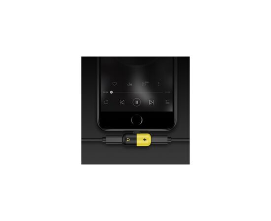 Переходник Lightning M to 2xLightning F black-yellow Voltronic (YT-SL/2L), изображение 3