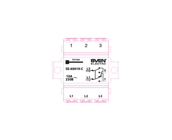 Переключатель Sven SE-60019-C cream (7100066), изображение 4 Переключатель Sven SE-60019-C cream (7100066), изображение 4