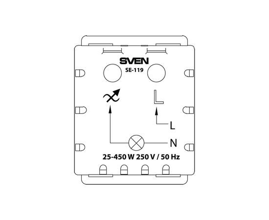 Светорегулятор Sven SE-119 ivory (7100100), изображение 5