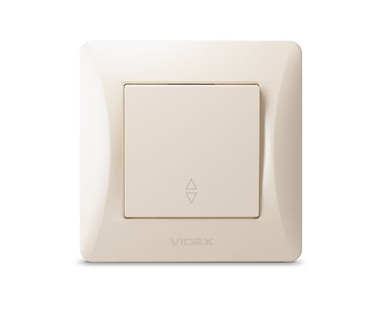Переключатель Videx BINERA 1кл проходной кремовый (VF-BNSW1P-CR), изображение 2 Переключатель Videx BINERA 1кл проходной кремовый (VF-BNSW1P-CR), изображение 2