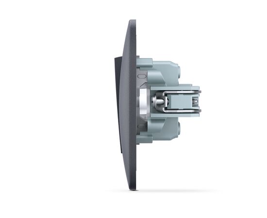 Переключатель Videx BINERA 1кл промежуточный черный графит (VF-BNSW1I-BG), изображение 3