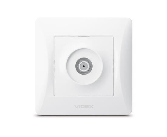 ТВ розетка Videx BINERA SAT одинарна супутникова біла, зображення 2 ТВ розетка Videx BINERA SAT одинарна супутникова біла, зображення 2