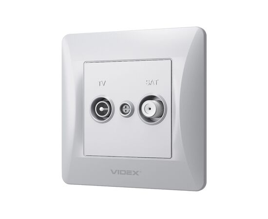 ТВ розетка Videx BINERA TV+SAT конечная серебряный шёлк (VF-BNSK2TVSATE-SS) ТВ розетка Videx BINERA TV+SAT конечная серебряный шёлк (VF-BNSK2TVSATE-SS)