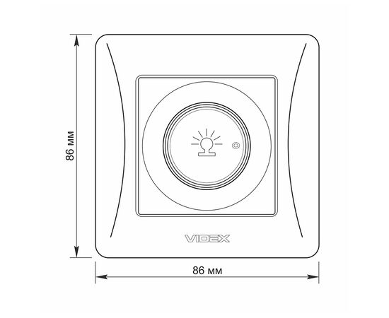 Светорегулятор Videx BINERA 600Вт черный граф (VF-BNDM600-BG), изображение 6 Светорегулятор Videx BINERA 600Вт черный граф (VF-BNDM600-BG), изображение 6