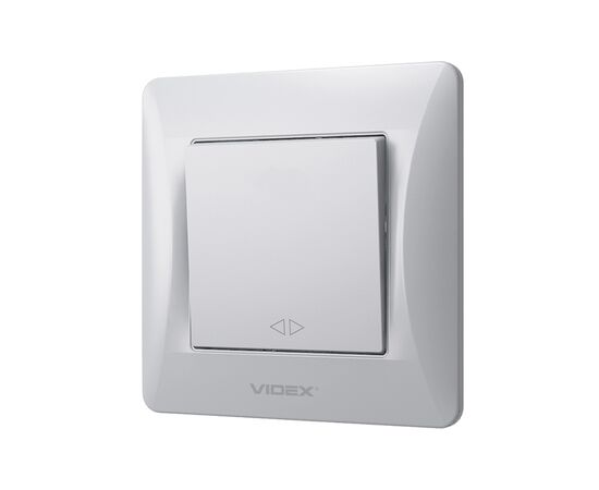 Переключатель Videx BINERA 1кл промежуточный серебряны (VF-BNSW1I-SS)