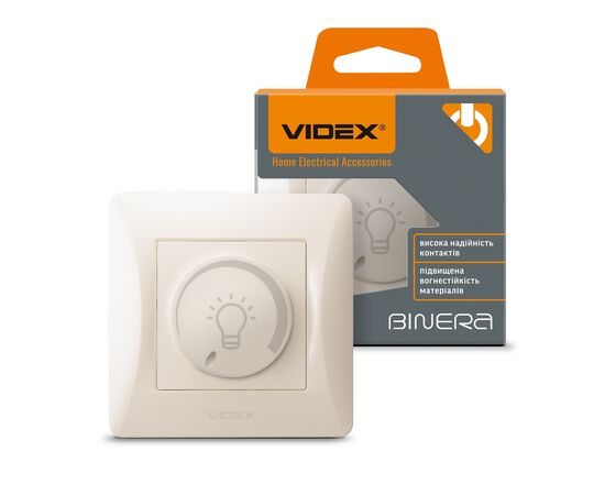 Светорегулятор Videx BINERA LED 200Вт кремовый (VF-BNDML200-CR), изображение 4 Светорегулятор Videx BINERA LED 200Вт кремовый (VF-BNDML200-CR), изображение 4