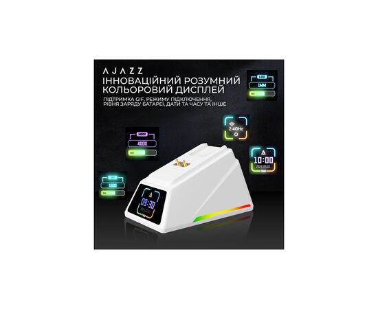 Мишка Ajazz AJ159 APEX Wireless/Bluetooth/USB White (AJM159-A-W), зображення 12 Мишка Ajazz AJ159 APEX Wireless/Bluetooth/USB White (AJM159-A-W), зображення 12