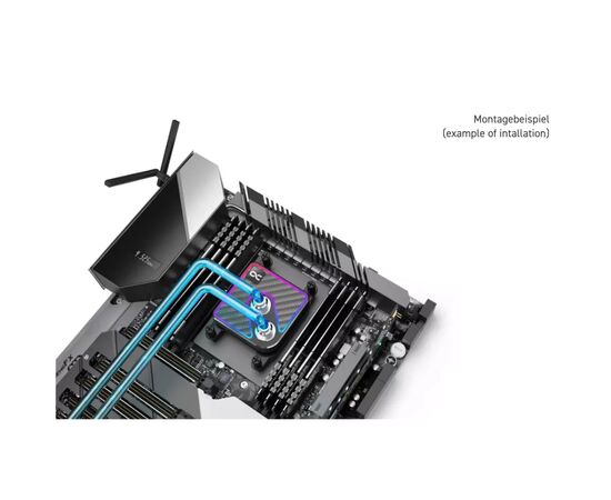 Водоблок Alphacool Core 1 Aurora Carbon - AM4 / AM5 Intel LGA 1700 / LGA 1851 (13769), изображение 8 Водоблок Alphacool Core 1 Aurora Carbon - AM4 / AM5 Intel LGA 1700 / LGA 1851 (13769), изображение 8