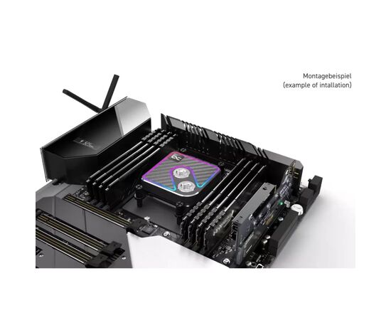 Водоблок Alphacool Core 1 Aurora Carbon - AM4 / AM5 Intel LGA 1700 / LGA 1851 (13769), изображение 9 Водоблок Alphacool Core 1 Aurora Carbon - AM4 / AM5 Intel LGA 1700 / LGA 1851 (13769), изображение 9