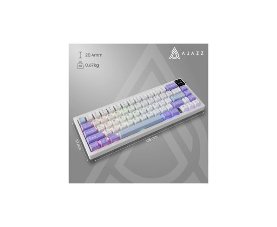 Клавіатура Ajazz AK650 Flying Fish Switch Purple RGB USB/Wireless/Bluetooth UA Purple (AK650-FF-PWB), зображення 11 Клавіатура Ajazz AK650 Flying Fish Switch Purple RGB USB/Wireless/Bluetooth UA Purple (AK650-FF-PWB), зображення 11
