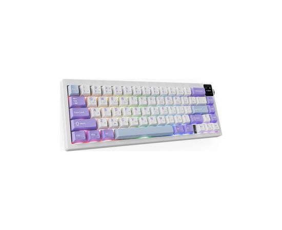Клавіатура Ajazz AK650 Flying Fish Switch Purple RGB USB/Wireless/Bluetooth UA Purple (AK650-FF-PWB), зображення 3 Клавіатура Ajazz AK650 Flying Fish Switch Purple RGB USB/Wireless/Bluetooth UA Purple (AK650-FF-PWB), зображення 3