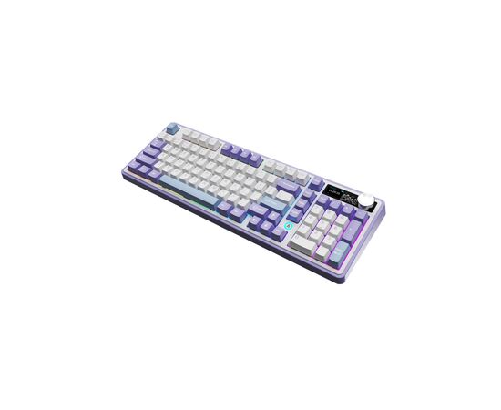 Клавіатура Ajazz AK980 Clear Sky Switch Purple RGB USB/Wireless/Bluetooth UA Purple (AK980-CS-PWB), зображення 4 Клавіатура Ajazz AK980 Clear Sky Switch Purple RGB USB/Wireless/Bluetooth UA Purple (AK980-CS-PWB), зображення 4