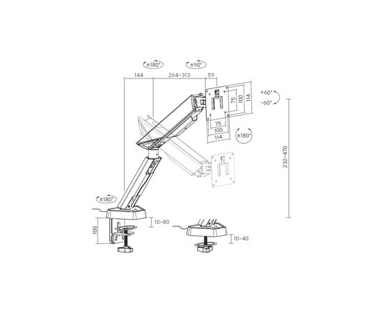 Кронштейн OfficePro MAG201G, изображение 8 Кронштейн OfficePro MAG201G, изображение 8