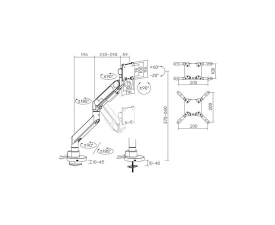 Кронштейн OfficePro MA442W, изображение 10 Кронштейн OfficePro MA442W, изображение 10