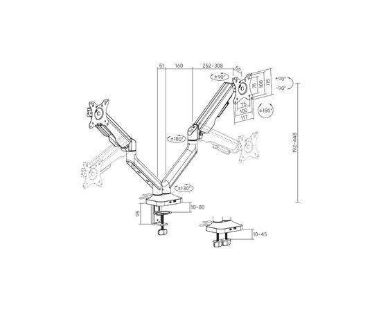 Кронштейн OfficePro MA452W, изображение 8