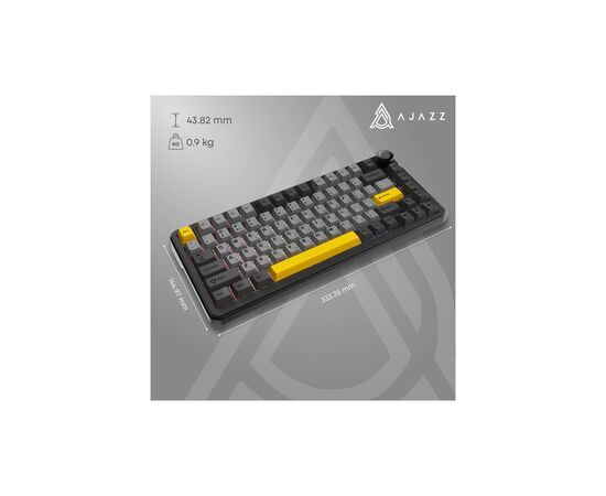 Клавіатура Ajazz AK820 MAX PLUS Daydream Switch RGB Wireless/Bluetooth/USB Black (AK820MAX-DD-BGY), зображення 6 Клавіатура Ajazz AK820 MAX PLUS Daydream Switch RGB Wireless/Bluetooth/USB Black (AK820MAX-DD-BGY), зображення 6